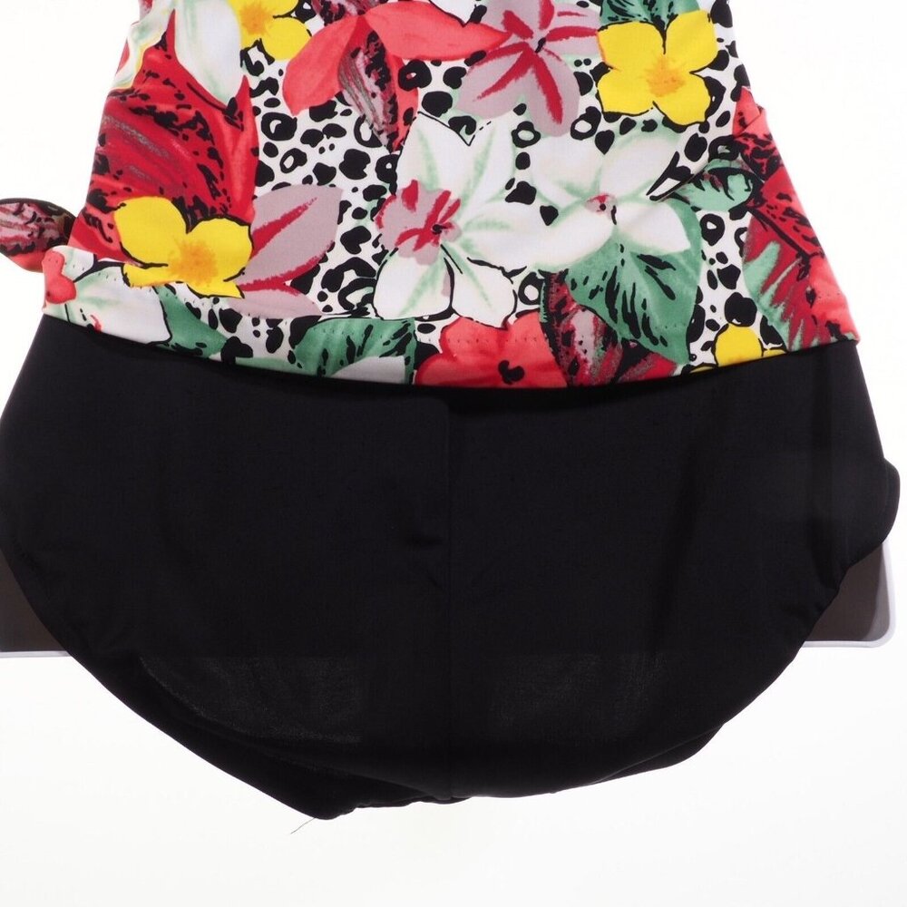 Le Cove Swimsuit Womens Size 12 One Piece Tummy Control Multi Color Floral - Picture 9 of 10